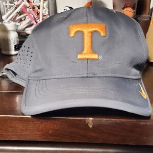 Nike Charcoal Cap with Bright Orange Logo